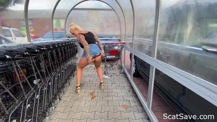 Enormous Public Exhibition In Grocery Carts With Feces And Lascivious Filth - Devil Sophie