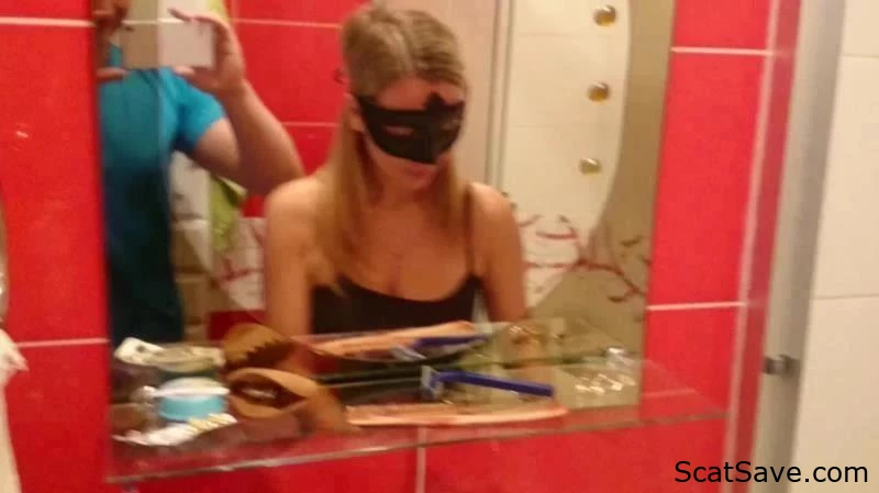 Young Blonde Expelling Poop - Rachellelove